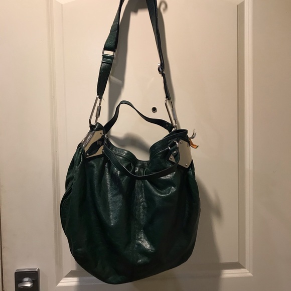 Dark Green DKNY Bag with Black linings - Picture 6 of 8